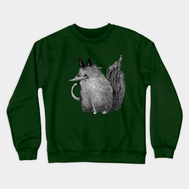 Cheeky Wolf Crewneck Sweatshirt by Sophie Corrigan